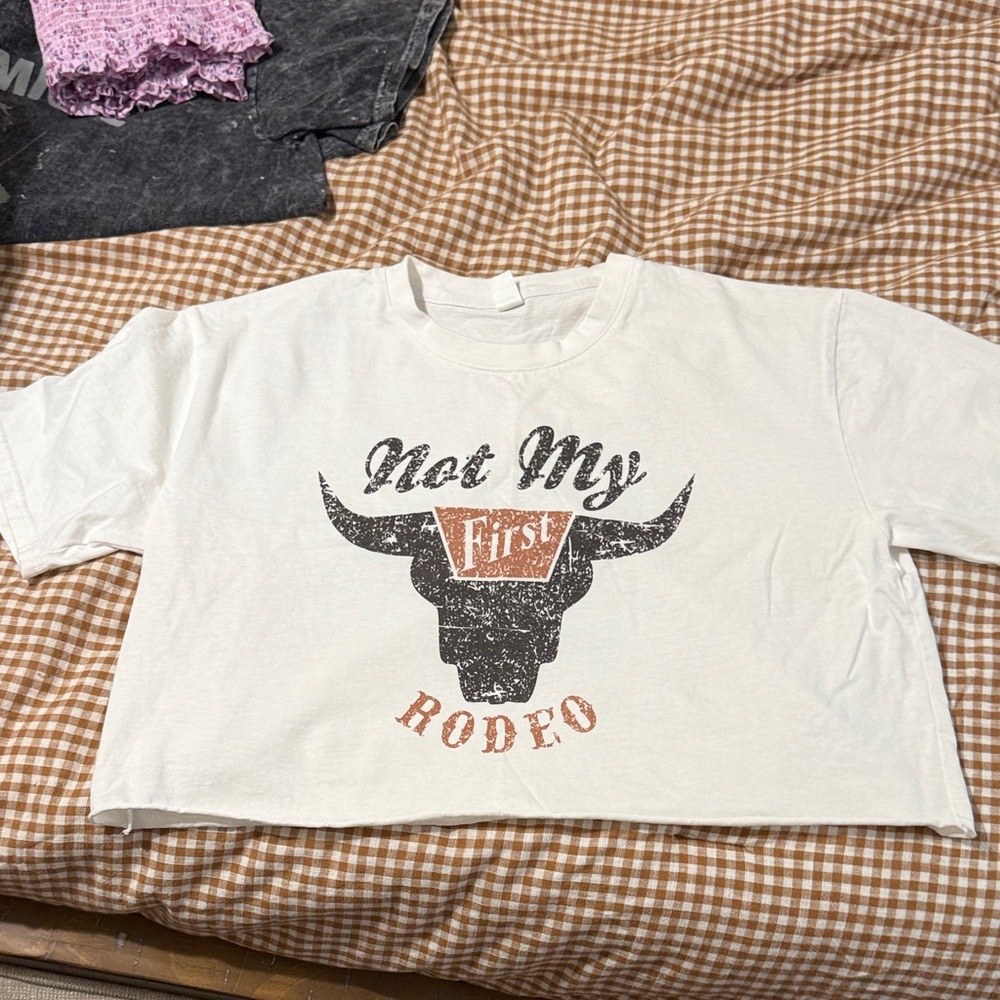Not My First Rodeo Graphic Crop Tee